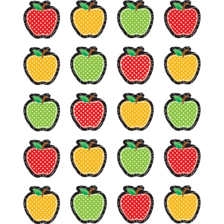 Teacher Created Resources® Dotty Apples Stickers, Pack of 120