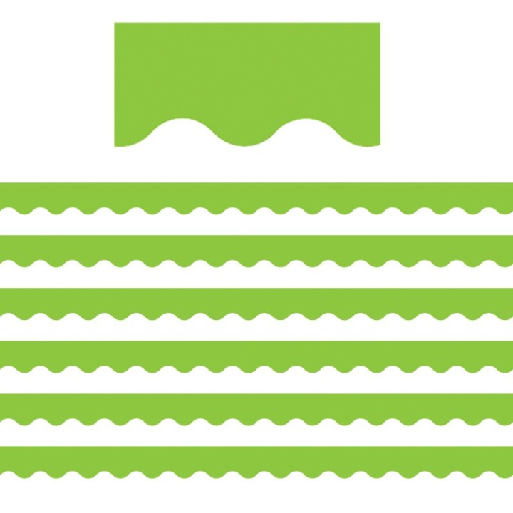 Teacher Created Resources® Lime Scalloped Border Trim, 35 Feet Per Pack, 6 Packs