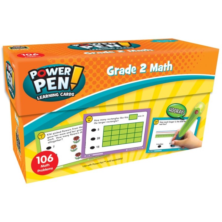 Teacher Created Resources® Power Pen® Learning Cards: Math Grade 2