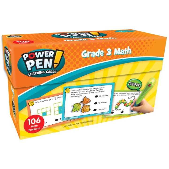 Teacher Created Resources® Power Pen® Learning Cards: Math Grade 3