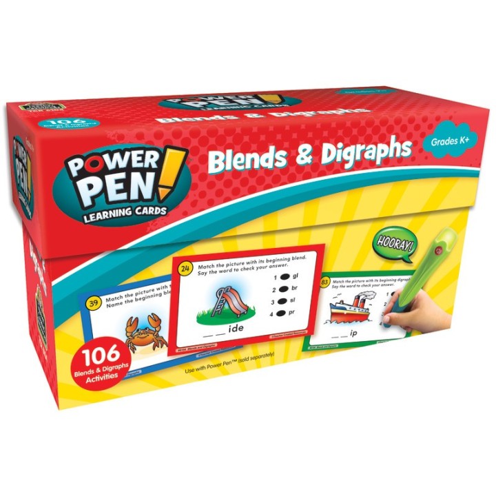 Teacher Created Resources® Power Pen™ Learning Cards: Blends & Digraphs