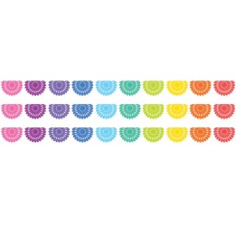 Teacher Created Resources® Colorful Fiesta Die-Cut Border Trim, 35 Feet Per Pack, 3 Packs