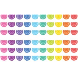 Teacher Created Resources® Colorful Fiesta Die-Cut Border Trim, 35 Feet Per Pack, 6 Packs