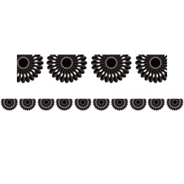 Teacher Created Resources® Black and White Fiesta Die-Cut Border Trim, 35 Feet