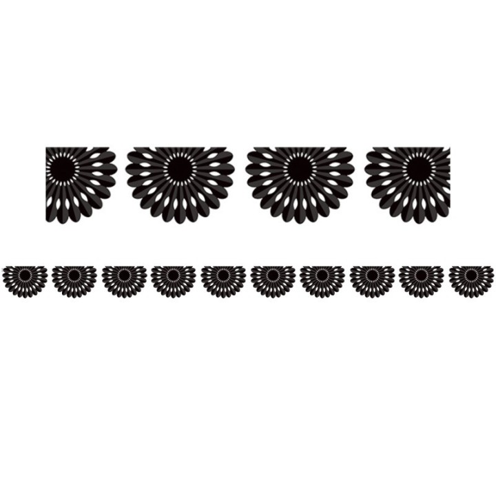 Teacher Created Resources® Black and White Fiesta Die-Cut Border Trim, 35 Feet