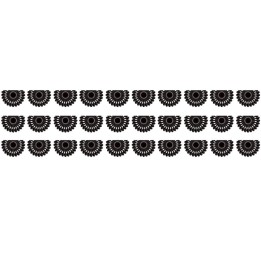 Teacher Created Resources® Black and White Fiesta Die-Cut Border Trim, 35 Feet Per Pack, 3 Packs