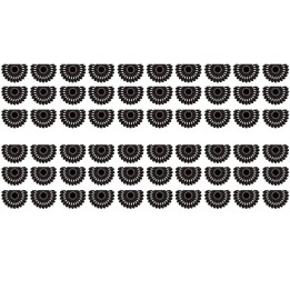 Teacher Created Resources® Black and White Fiesta Die-Cut Border Trim, 35 Feet Per Pack, 6 Packs