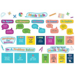 Teacher Created Resources® Math Talk Bulletin Board Set, 69 Pieces