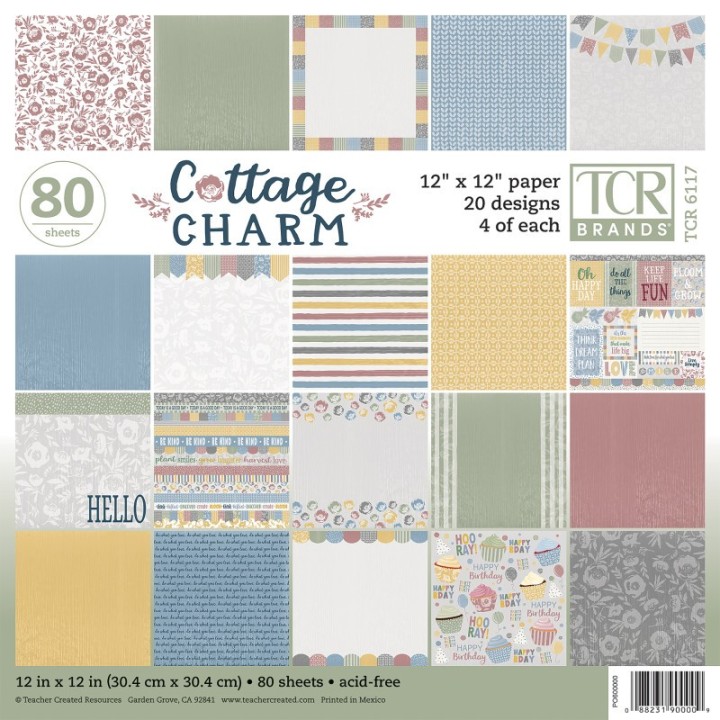 Teacher Created Resources® Cottage Charm Project Paper, 80 Sheets