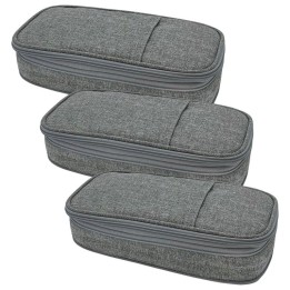 Teacher Created Resources® Gray Pencil Case, Pack of 3