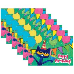 Teacher Created Resources® Pete The Cat Happy Birthday Postcards, 30 Per Pack, 6 Packs