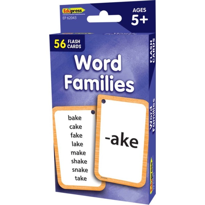 Edupress™ Word Families Flash Cards