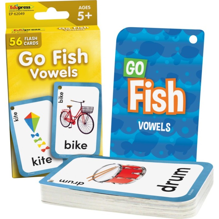 Teacher Created Resources® Go Fish Vowels Flash Cards