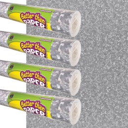Teacher Created Resources® Better Than Paper® Bulletin Board Roll, 4' x 12', Galvanized Metal, 4 Rolls
