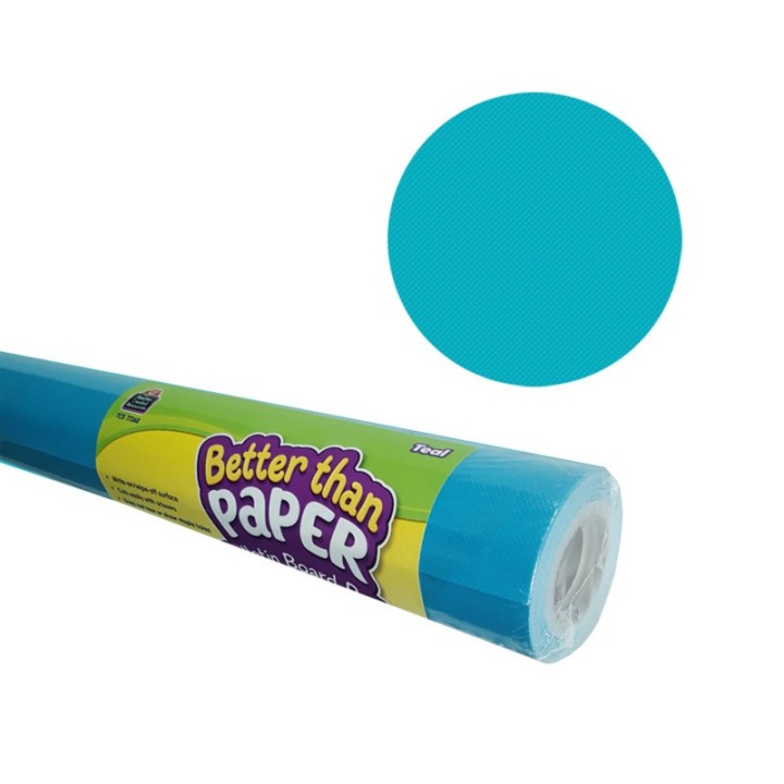 Teacher Created Resources® Better Than Paper® Bulletin Board Roll, 4' x 12', Teal, 4 Rolls