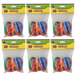 Teacher Created Resources® Happy Birthday Wristbands, 10 Per Pack, 6 Packs