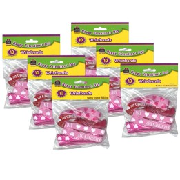 Teacher Created Resources® Happy Valentine's Day Wristbands, 10 Per Pack, 6 Packs