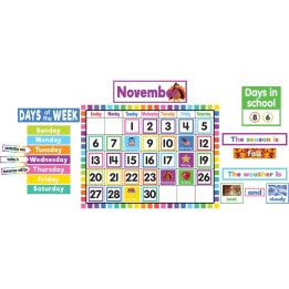 Teacher Created Resources® Colorful Calendar Bulletin Board Set
