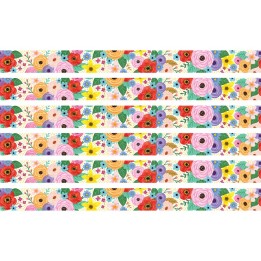 Teacher Created Resources® Wildflowers Straight Border Trim, 35 Feet Per Pack, 6 Packs