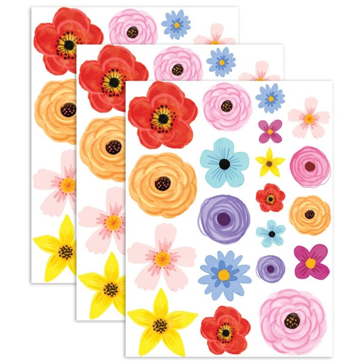 Teacher Created Resources® Wildflowers Accents - Assorted Sizes, 60 Per Pack, 3 Packs