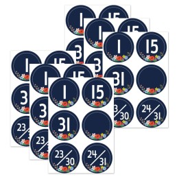 Teacher Created Resources® Wildflowers Calendar Days, 36 Per Pack, 6 Packs