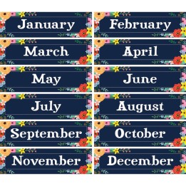 Teacher Created Resources® Wildflowers Monthly Headliners, Pack of 12