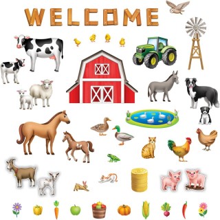 Teacher Created Resources® The Farm Bulletin Board Set, 53 Pieces