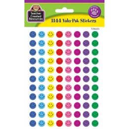 Teacher Created Resources® Mini Happy Face Valu-Pak Stickers, Pack of 1144