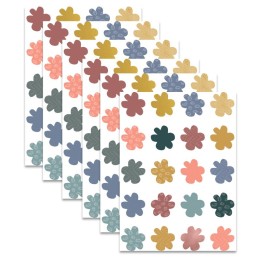 Teacher Created Resources® Wonderfully Wild Flowers Mini Accents, 36 Per Pack, 6 Packs