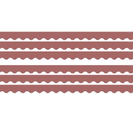 Teacher Created Resources® Deep Rose Scalloped Border Trim, 35 Feet Per Pack, 6 Packs