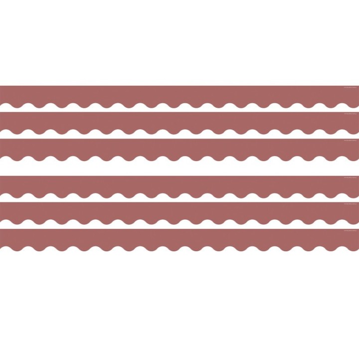 Teacher Created Resources® Deep Rose Scalloped Border Trim, 35 Feet Per Pack, 6 Packs