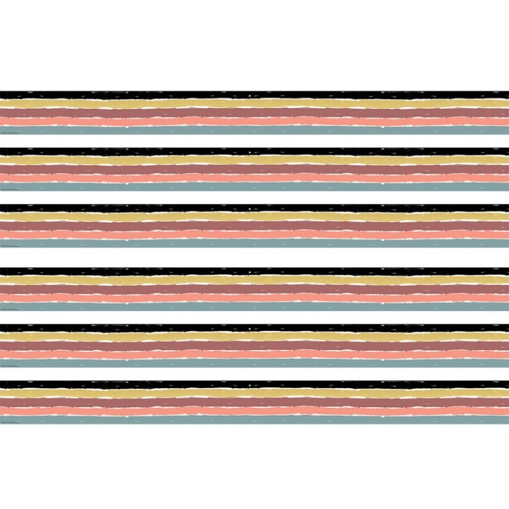 Teacher Created Resources® Wonderfully Wild Stripes Straight Border Trim, 35 Feet Per Pack, 6 Packs