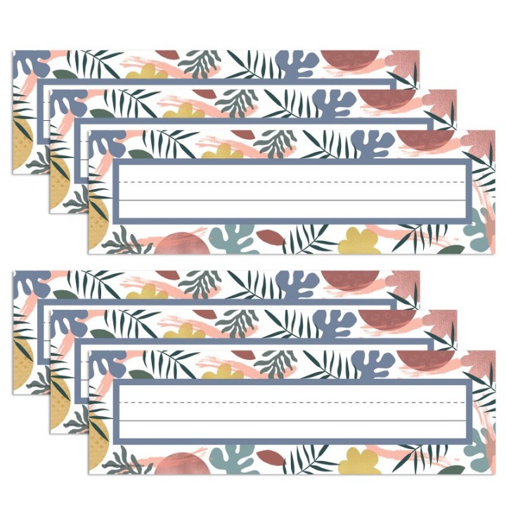 Teacher Created Resources® Wonderfully Wild Flat Name Plates, 3-1/2" x 11-1/2", 36 Per Pack, 6 Packs