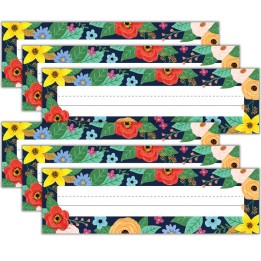 Teacher Created Resources® Wildflowers Flat Name Plates, 36 Per Pack, 6 Packs