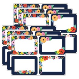 Teacher Created Resources® Wildflowers Name Tags/Labels - Multi-Pack, 36 Per Pack, 6 Packs