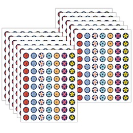 Teacher Created Resources® Wildflowers Mini Stickers, 378 Per Pack, 12 Packs