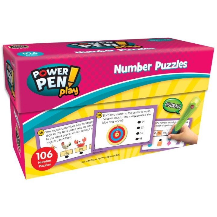 Teacher Created Resources® Power Pen® Play: Number Puzzles, Grade 2-3