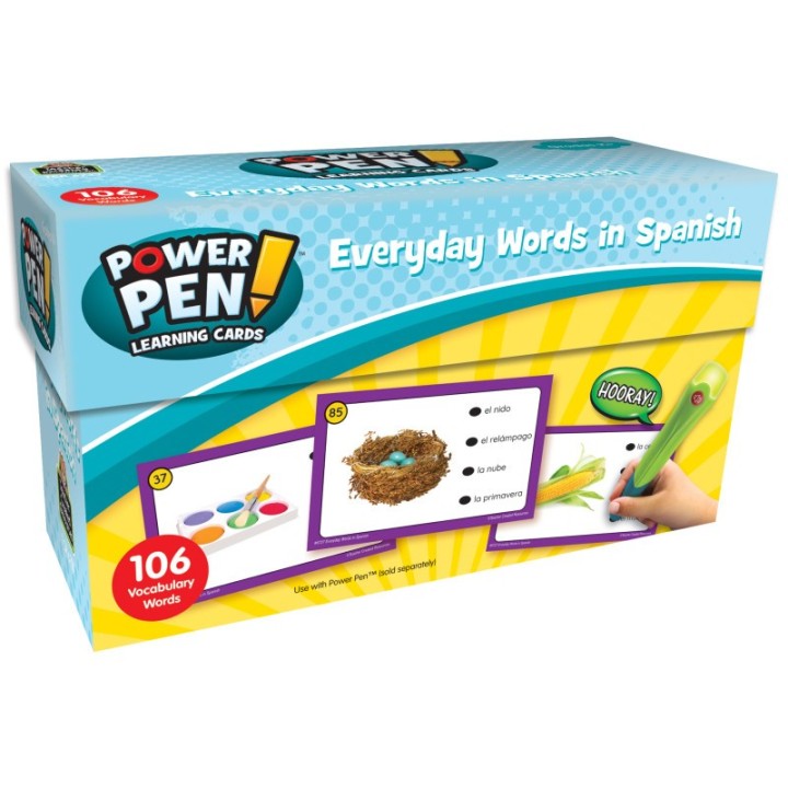 Teacher Created Resources® Power Pen® Learning Cards: Everyday Words in Spanish