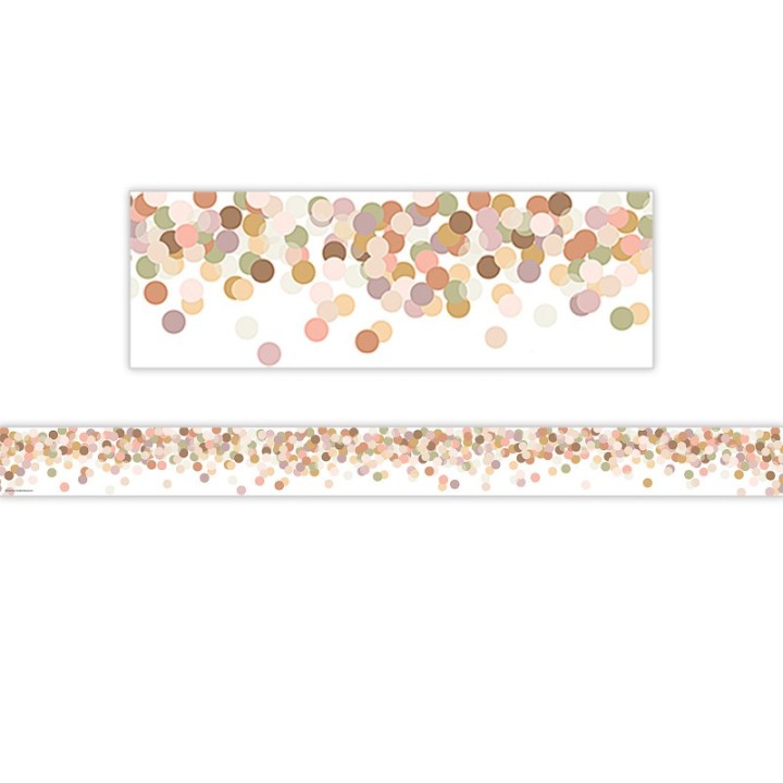 Teacher Created Resources® Calming Confetti Straight Border Trim, 35 Feet