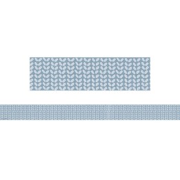 Teacher Created Resources® Classroom Cottage Blue Petals Straight Border Trim, 35 Feet