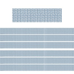 Teacher Created Resources® Classroom Cottage Blue Petals Straight Border Trim, 35 Feet Per Pack, 6 Packs