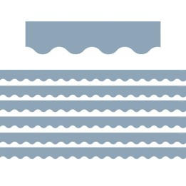 Teacher Created Resources® Cottage Blue Scalloped Border Trim, 35 Feet Per Pack, 6 Packs