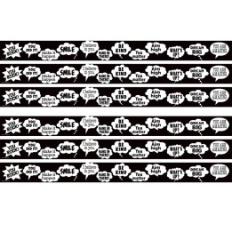 Teacher Created Resources® Speech Bubbles Straight Border Trim, 35 Feet Per Pack, 6 Packs