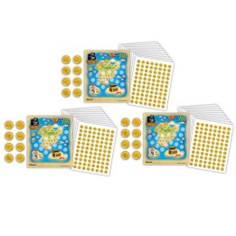 Teacher Created Resources® Treasure Hunt Reward Trackers with Stickers, 3 Packs