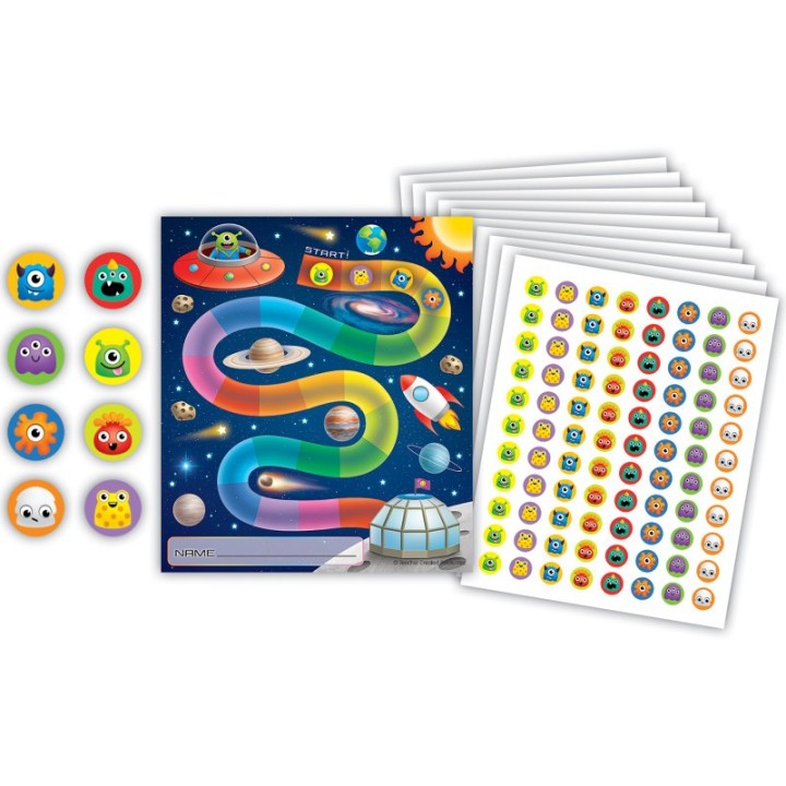 Teacher Created Resources® Out of this World Reward Trackers with Stickers