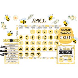 Teacher Created Resources® Buzzing Bees Calendar Bulletin Board Set, 131 Pieces