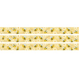 Teacher Created Resources® Buzzing Bees Straight Border Trim, 35 Feet Per Pack, 3 Packs