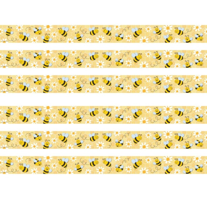 Teacher Created Resources® Buzzing Bees Straight Border Trim, 35 Feet Per Pack, 6 Packs