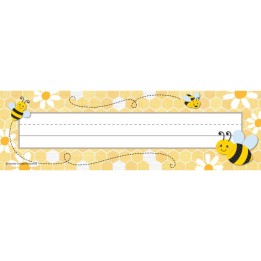 Teacher Created Resources® Buzzing Bees Flat Name Plates, Pack of 36