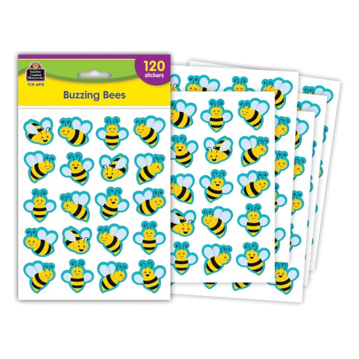 Teacher Created Resources® Buzzing Bees Stickers, Pack of 120